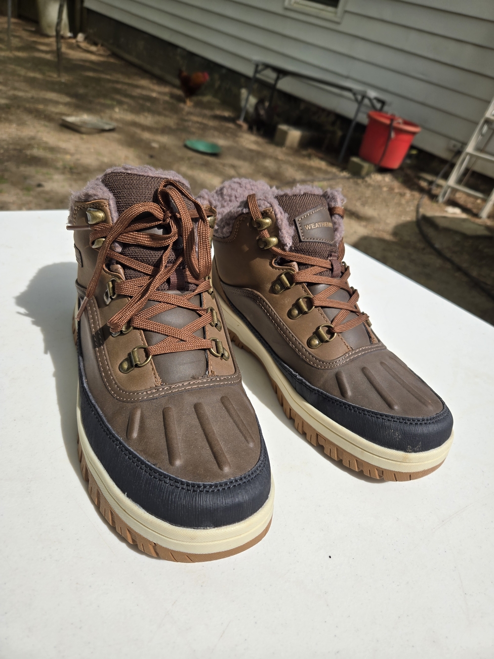 Weatherproof Brown & Black Winter Duck Boot - Picture 10 of 10